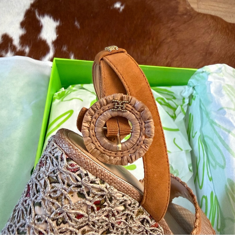Sam Edelman Women's Amber Two-Piece Sculpted Platform Wedge Sandals Size 8.5 New - Picture 4 of 11